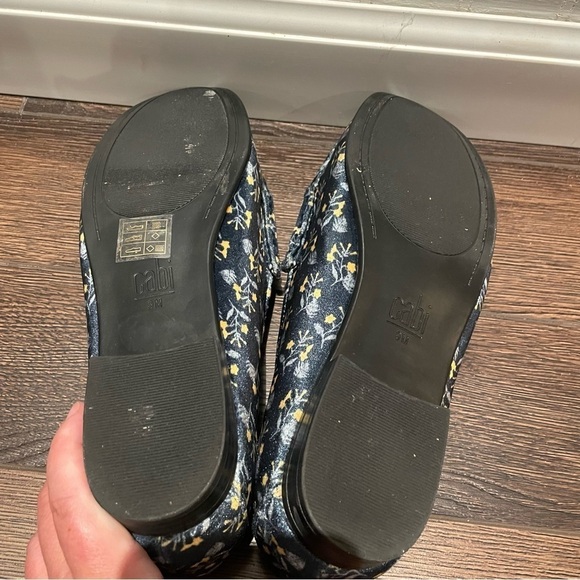 Cabi Carnaby Floral Blue Velvet Gold Horsebit Loafer Flats Preppy Retro US 9 - Picture 8 of 13